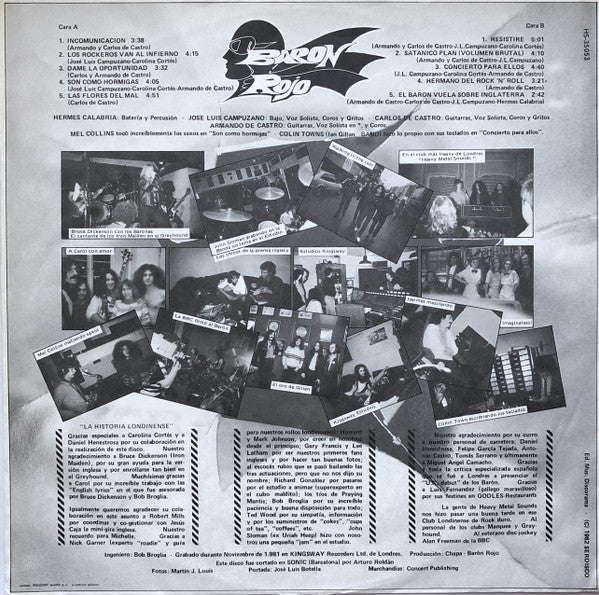 Barón Rojo : Volumen Brutal (LP, Album)