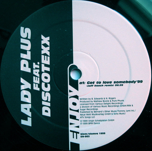 Lady Plus Feat. Discotexx : Got To Love Somebody '99 (12")
