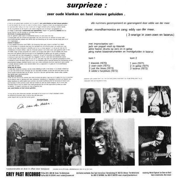 Surprieze : Zeer Oude Klanken En Heel Nieuwe Geluiden (LP, RE)