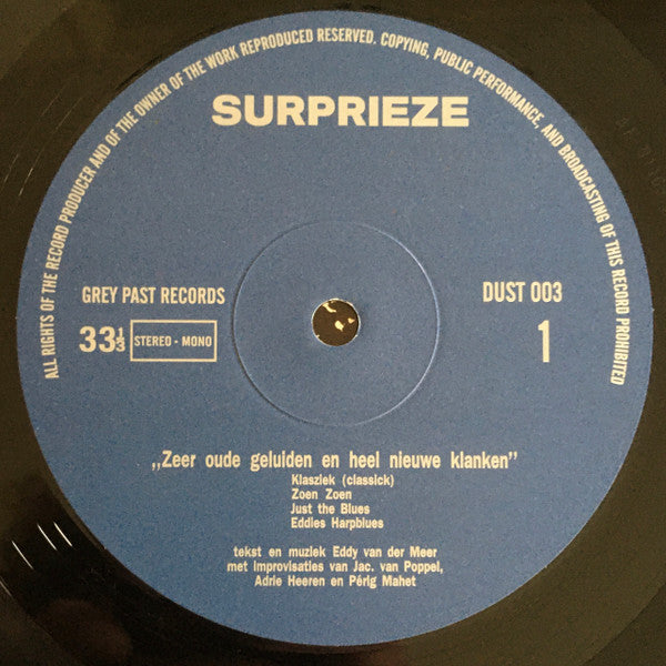 Surprieze : Zeer Oude Klanken En Heel Nieuwe Geluiden (LP, RE)