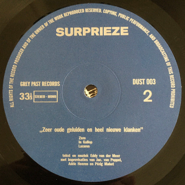Surprieze : Zeer Oude Klanken En Heel Nieuwe Geluiden (LP, RE)