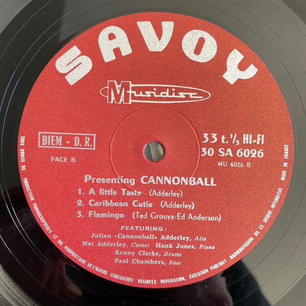 Cannonball Adderley : Presenting Cannonball (LP, Album, Mono, RE)