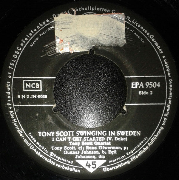 Tony Scott (2) : Swinging In Sweden (7")
