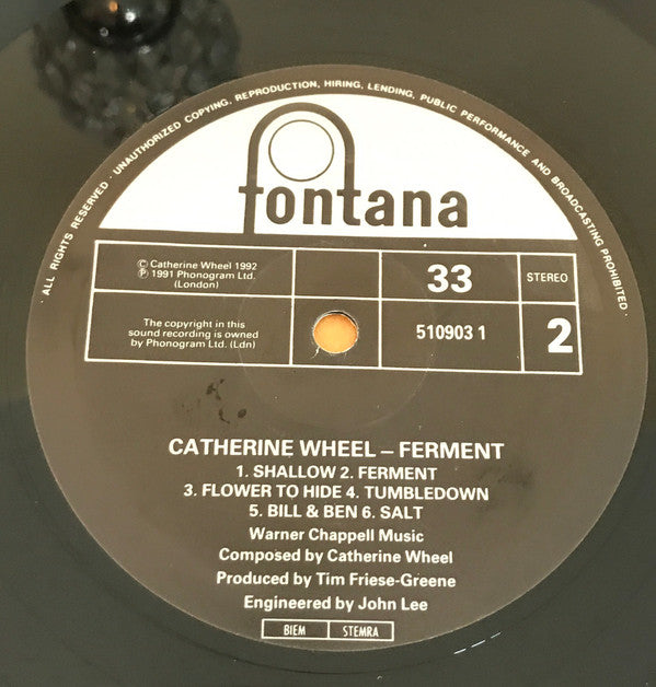 Catherine Wheel : Ferment (LP, Album + 12", EP + Ltd)