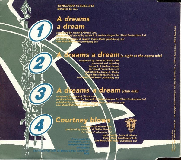 Soul II Soul : A Dreams A Dream (CD, Single)