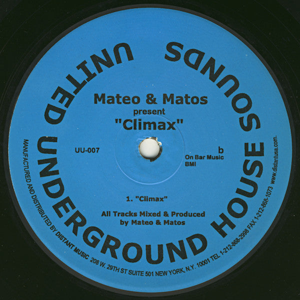 Mateo & Matos : Does It Feel Good / Climax (12")