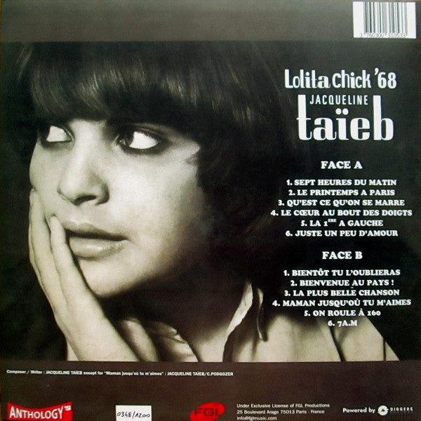 Jacqueline Taieb : Lolita Chick '68 (LP, Comp, Ltd, Num, RE, Red)