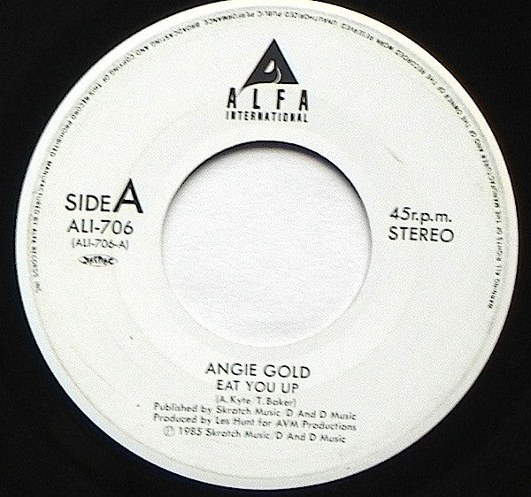 Angie Gold : Eat You Up (7", Single, Promo)
