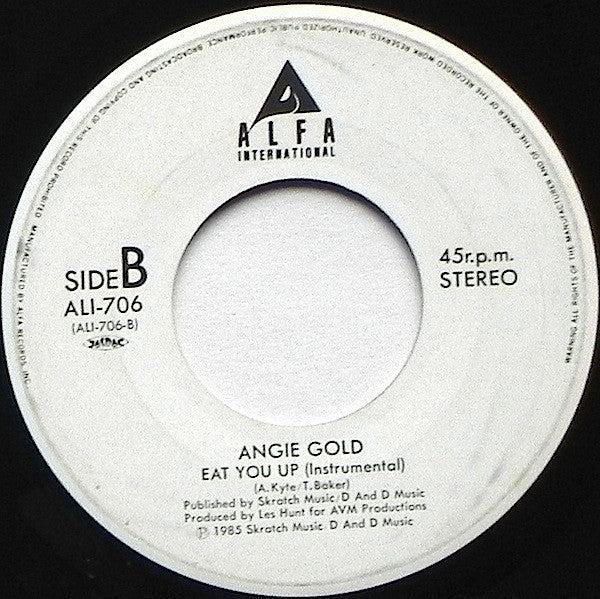 Angie Gold : Eat You Up (7", Single, Promo)