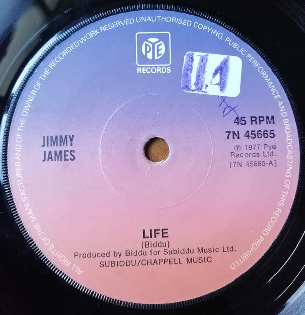 Jimmy James (2) : Life (7", Single)