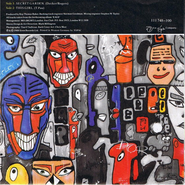 T'Pau : Secret Garden (7", Single)