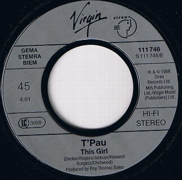 T'Pau : Secret Garden (7", Single)