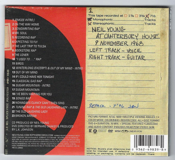 Neil Young : Sugar Mountain (Live At Canterbury House 1968) (HDCD + DVD-V, NTSC, Dig)