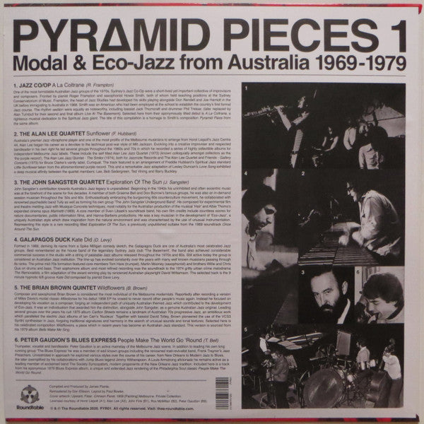 Various : Pyramid Pieces 1 (Modal & Eco-Jazz From Australia 1969-79) (LP, Comp)