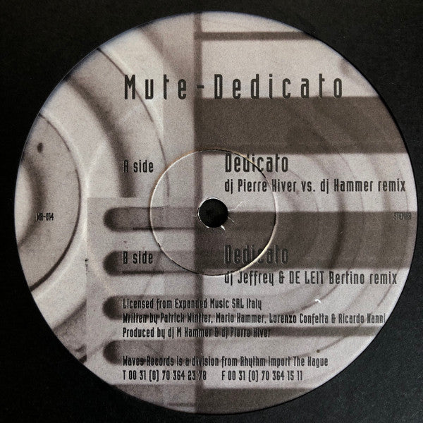 M.U.T.E. : Dedicato (12")