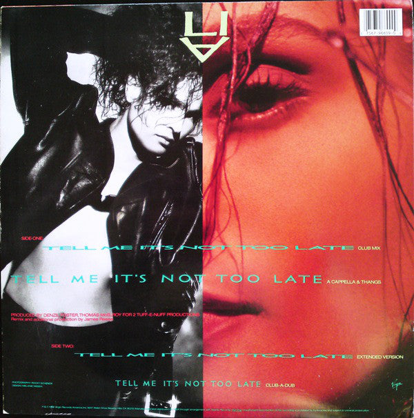 Lia Grant : Tell Me It's Not Too Late (12")