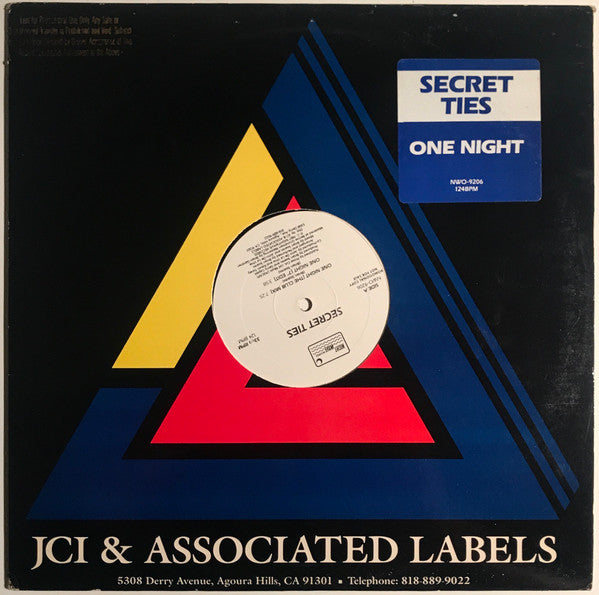 Secret Ties : One Night (12", Promo)