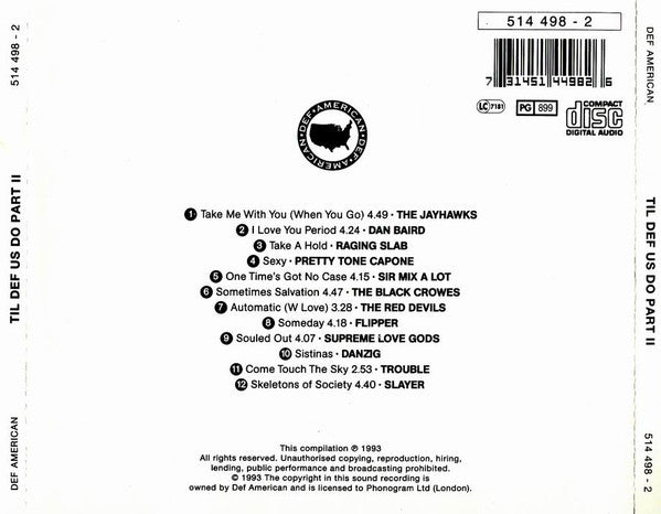 Various : Til Def Us Do Part II (CD, Smplr)