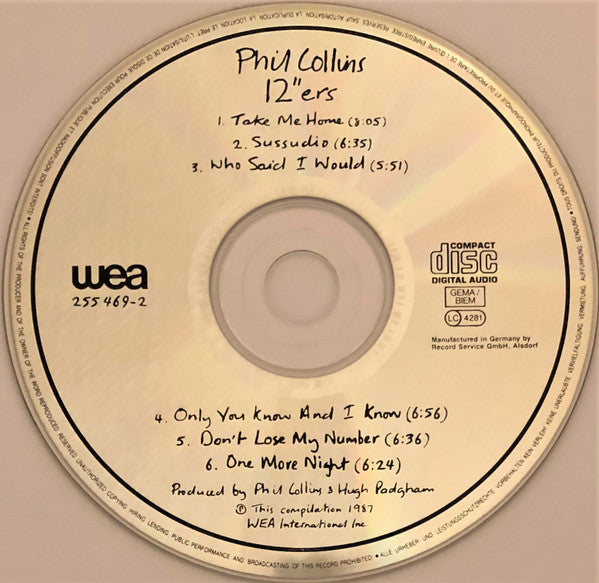 Phil Collins : 12"ers (CD, Comp)