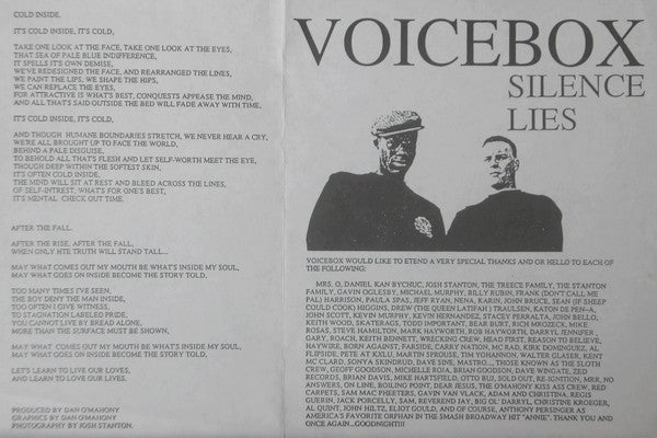Voicebox : Silence Lies (7", Blu)