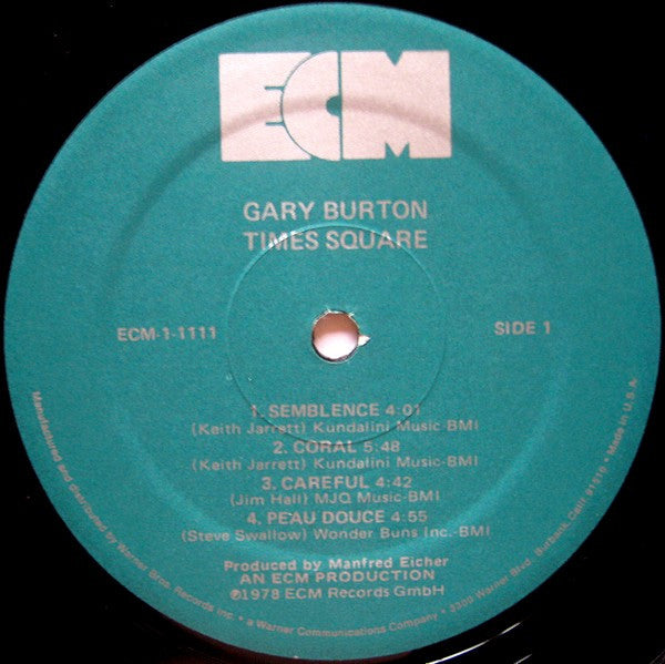 Gary Burton : Times Square (LP, Album)