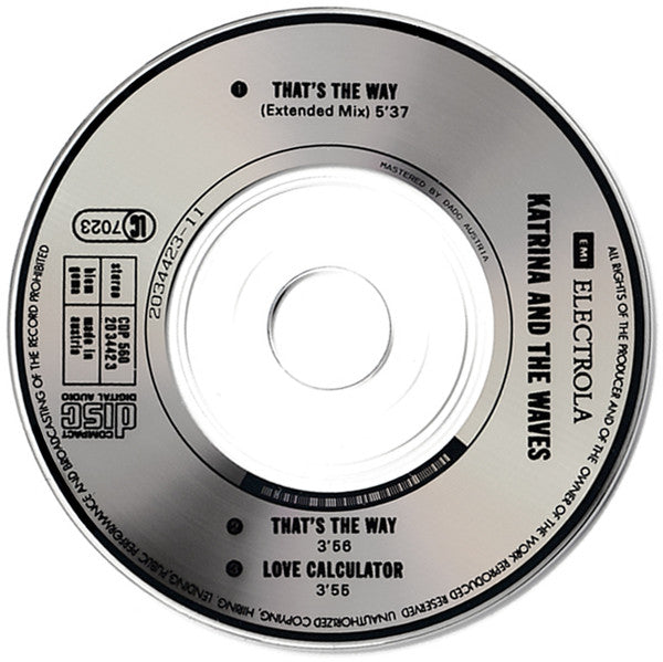Katrina And The Waves : That's The Way (CD, Mini, Maxi)