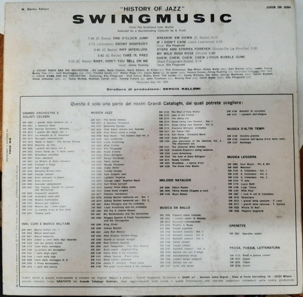 Various : Swingmusic From The Southland Cafe, Boston (LP, Comp)