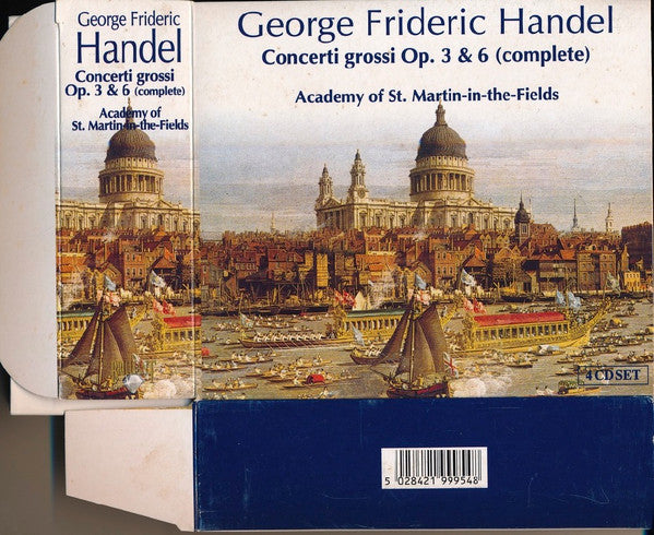 Georg Friedrich Händel, The Academy Of St. Martin-in-the-Fields : Concerti Grossi Op. 3 & 6 (Complete) (4xCD, Comp, Sli + Box)