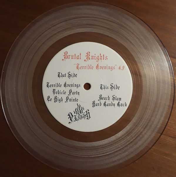 Brutal Knights : Terrible Evenings (7", EP, Ltd, RP, Cle)