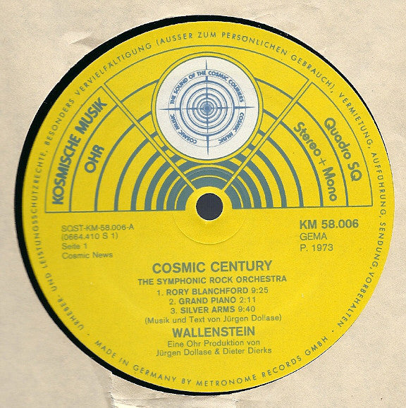 Wallenstein : Cosmic Century (LP, Album, Quad)
