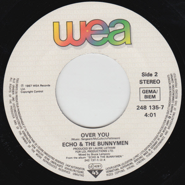Echo & The Bunnymen : Bedbugs And Ballyhoo (7", Single)