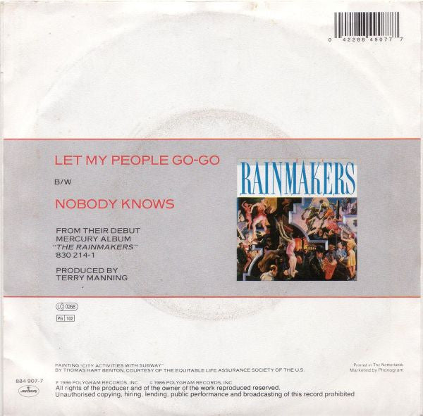 The Rainmakers (2) : Let My People Go-Go (7", Single)