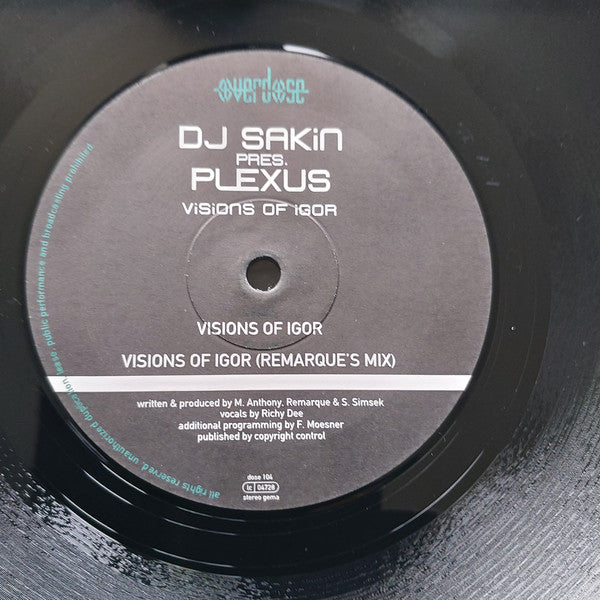 DJ Sakin Pres. Plexus (6) : Visions Of Igor (12")