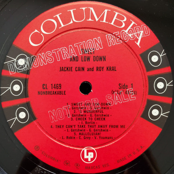 Jackie & Roy : Sweet And Lowdown (LP, Album, Promo)