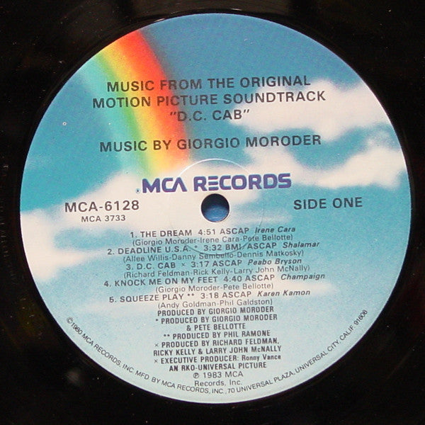 Various : D.C. Cab (Music From The Original Motion Picture Soundtrack) (LP, Comp)