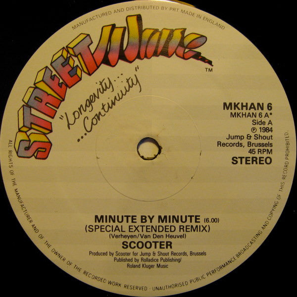 Scooter (2) : Minute By Minute (12", Maxi)