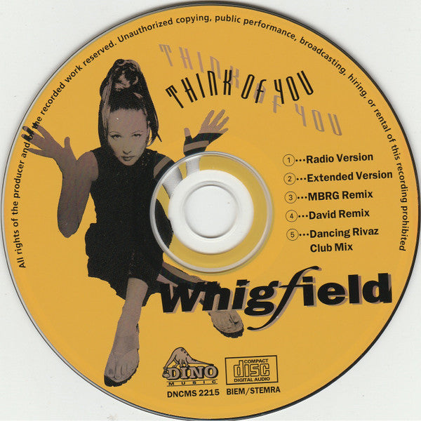 Whigfield : Think Of You (CD, Maxi)