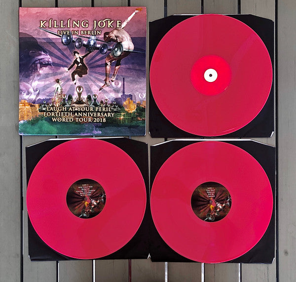 Killing Joke : Laugh At Your Peril (Live In Berlin) (2xLP, Pin + LP, S/Sided, Etch, Pin + Album)
