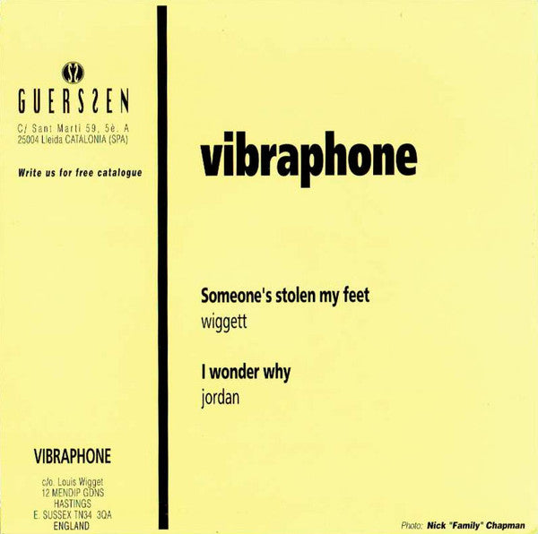 Vibraphone (2) : Someone's Stolen My Feet (7", Single)