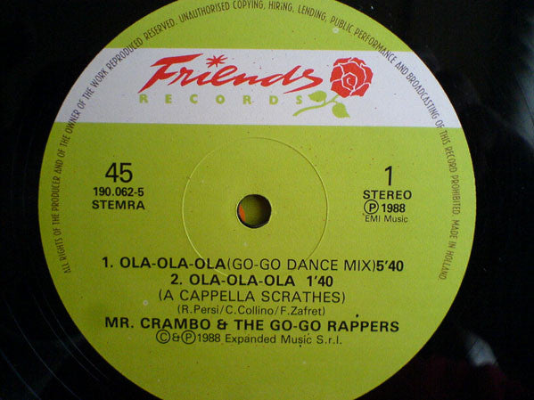 Mr. Crambo And The Go-Go Rappers : Ola-Ola-Ola (12")