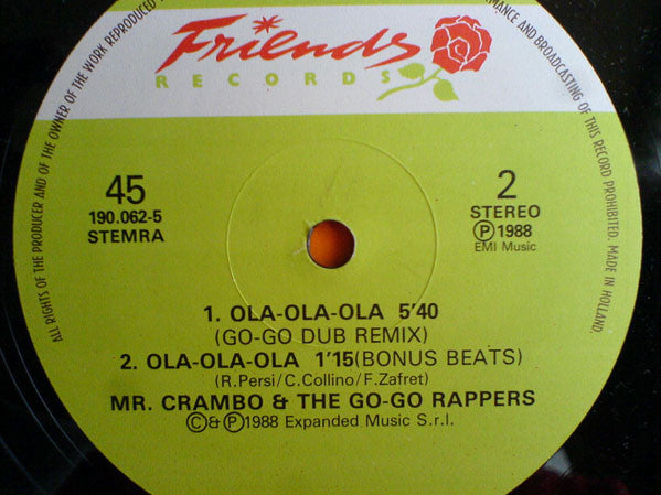 Mr. Crambo And The Go-Go Rappers : Ola-Ola-Ola (12")