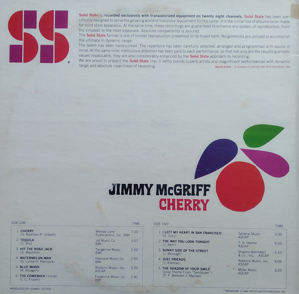 Jimmy McGriff : Cherry (LP, Album, RE, Gat)