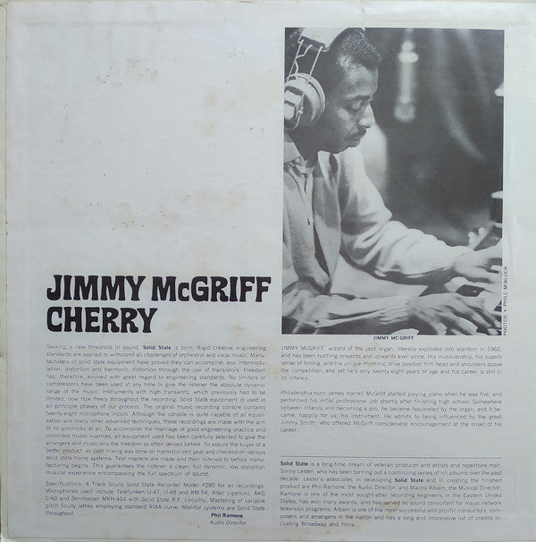 Jimmy McGriff : Cherry (LP, Album, RE, Gat)