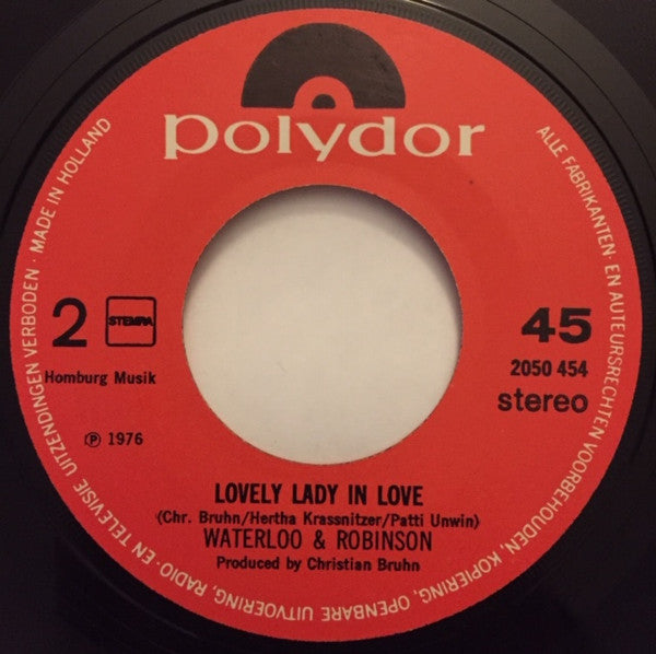 Waterloo & Robinson : My, My, My, (7", Single)
