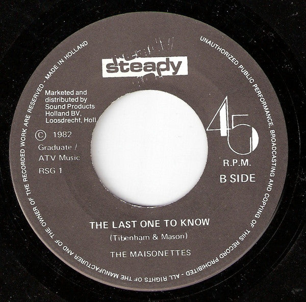 The Maisonettes : Heartache Avenue (7", Single)