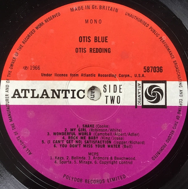 Otis Redding : Otis Blue / Otis Redding Sings Soul (LP, Album, Mono, RE)