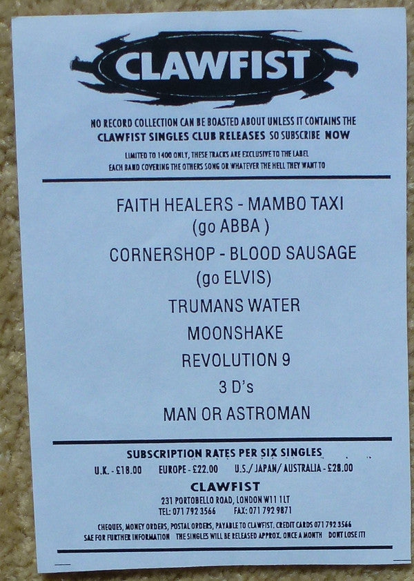 Trumans Water : Spazz Rockdance Inferno (7", Single, Ltd)