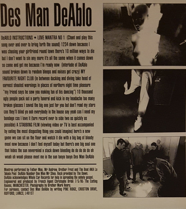 Des Man DeAblo : Love Mantras For DeAblo (7")