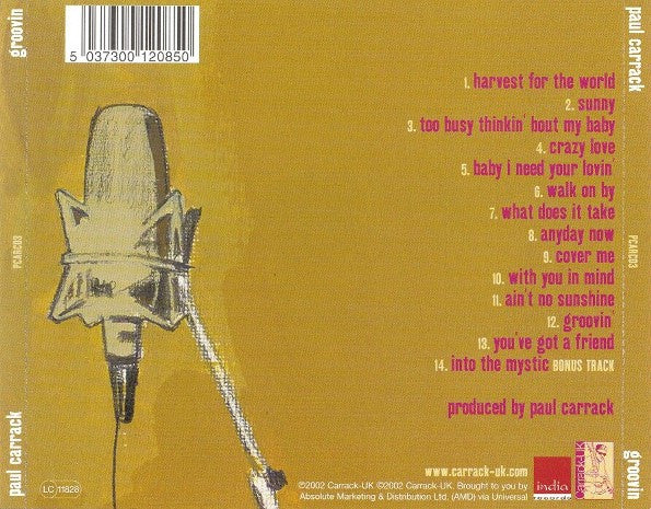 Paul Carrack : Groovin' (CD, Album)