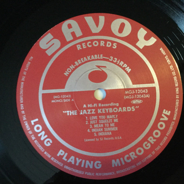 Lennie Tristano, Marian McPartland, Bobby Scott, Joe Bushkin : The Jazz Keyboards = ジャズ・キーボード (LP, Comp, Mono, RE)